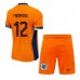 Maillot de foot Pays-Bas Jeremie Frimpong #12 Domicile vêtements enfant Europe 2024 Manches Courtes (+ pantalon court)